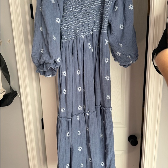 Free people dahlia embroidered long sleeve dress - Picture 3 of 4